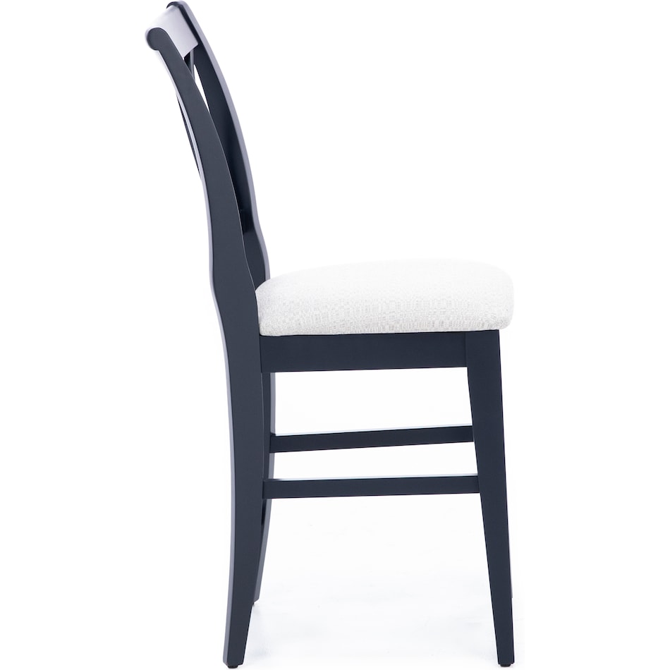 canadel blue  inch counter seat height stool   