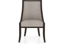 canadel brown inch standard seat height arm chair   