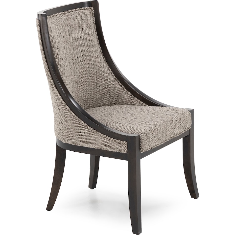 canadel brown inch standard seat height arm chair   
