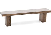 canadel brown inch standard seat height bench   