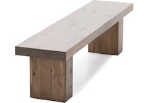 canadel brown inch standard seat height bench   