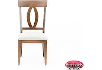 canadel brown inch standard seat height side chair  image   