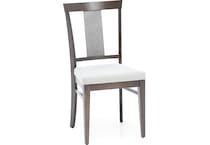 canadel brown inch standard seat height side chair   