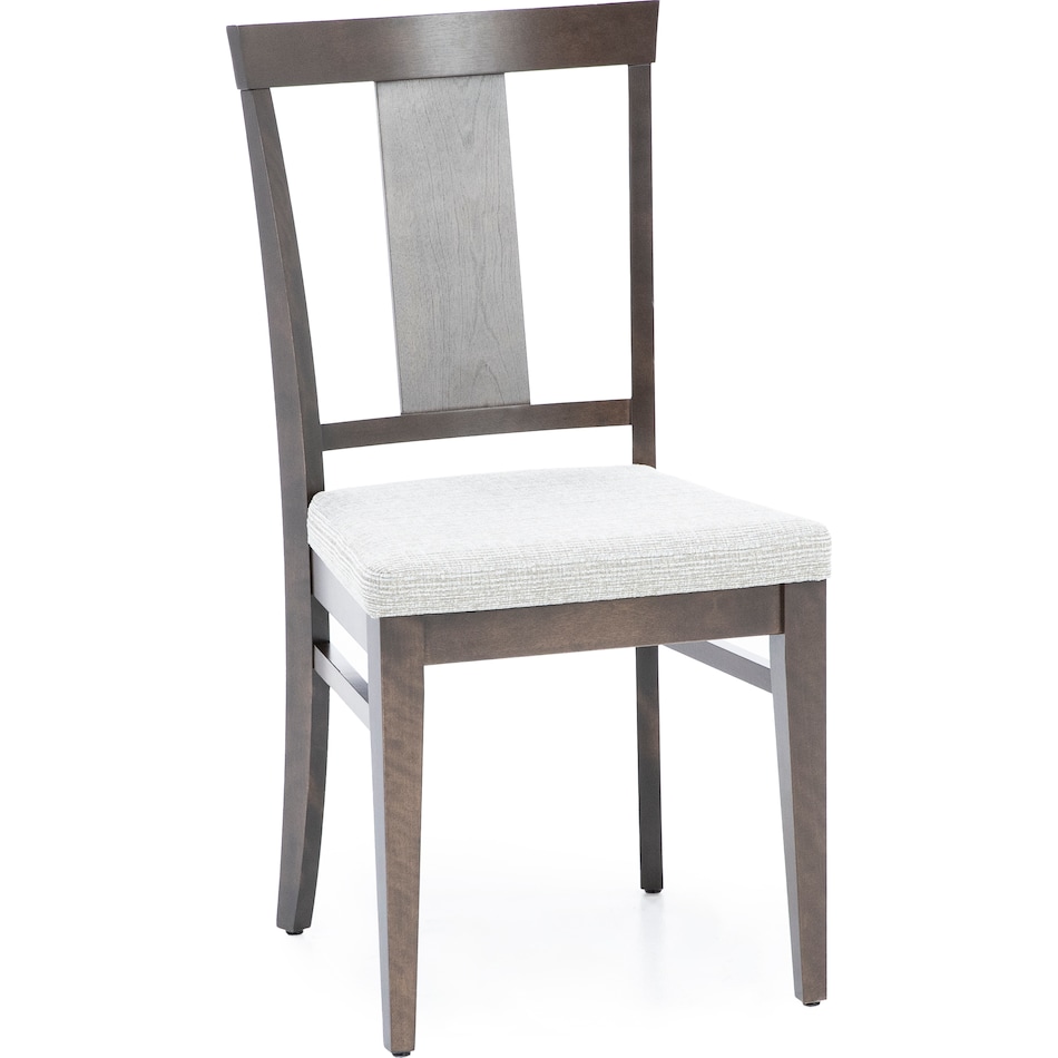 canadel brown inch standard seat height side chair   