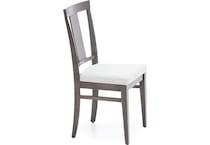 canadel brown inch standard seat height side chair   