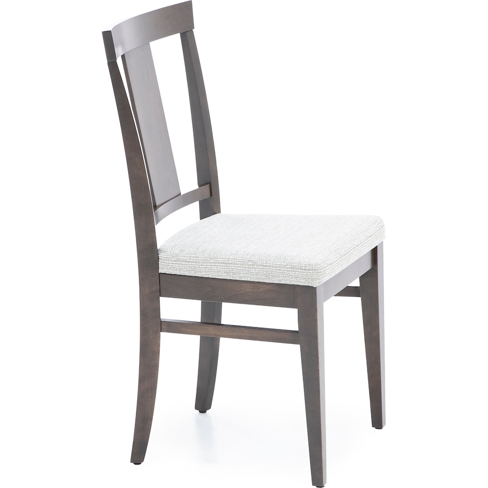 canadel brown inch standard seat height side chair   