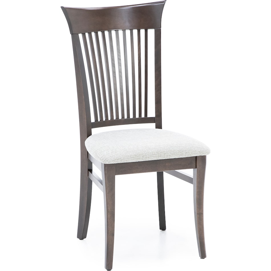 canadel brown inch standard seat height side chair   