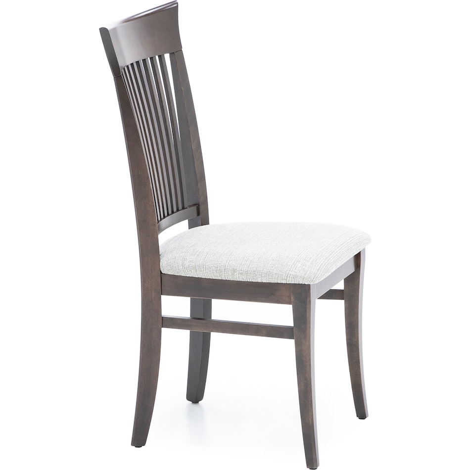 canadel brown inch standard seat height side chair   