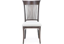 canadel brown inch standard seat height side chair   