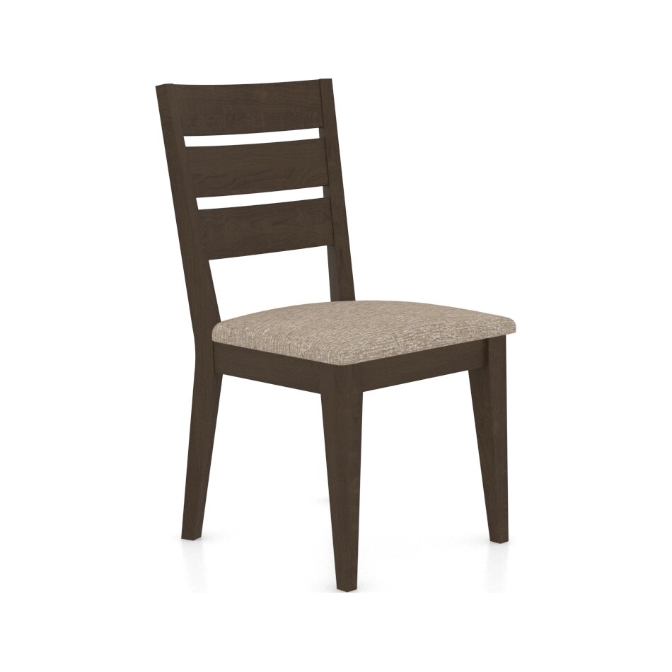 canadel brown inch standard seat height side chair   