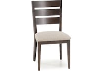 canadel brown inch standard seat height side chair   