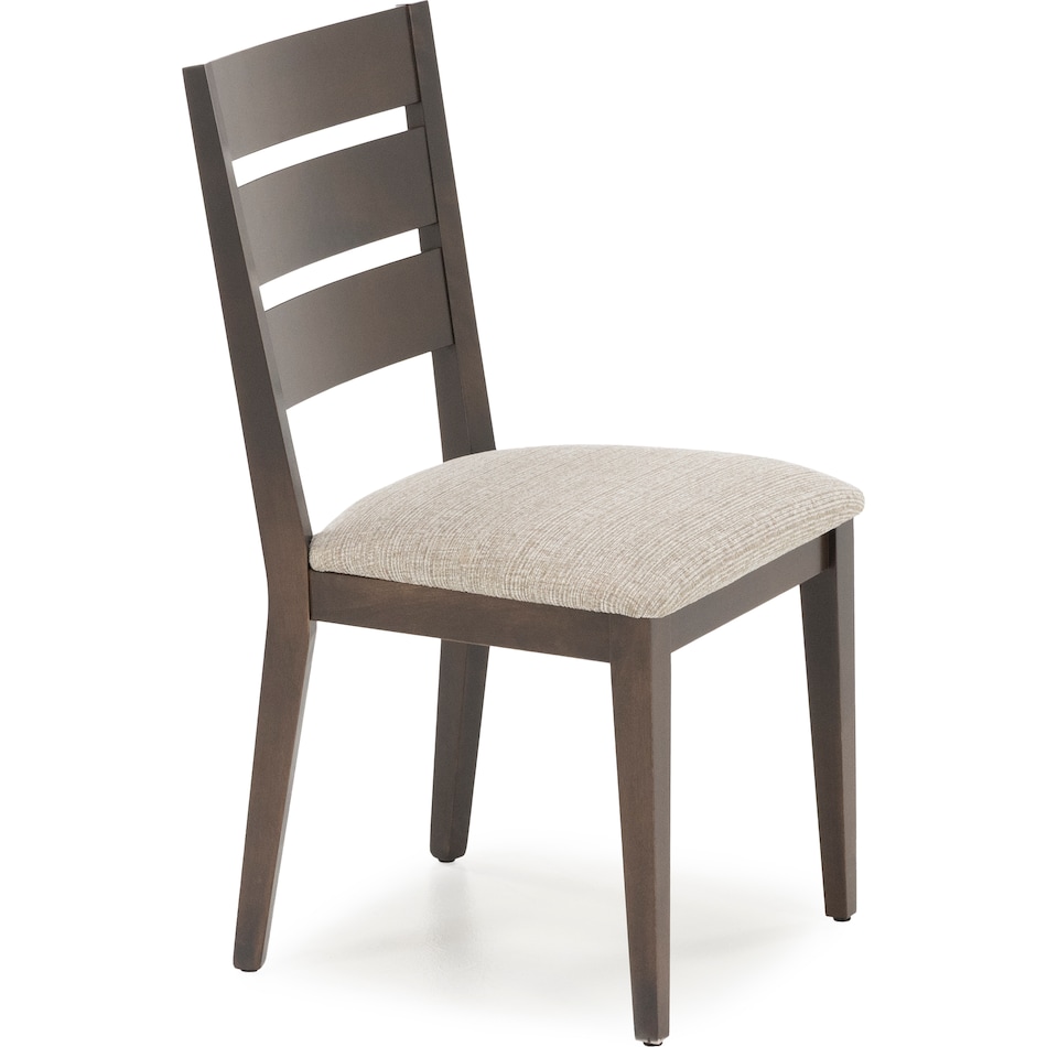 canadel brown inch standard seat height side chair   