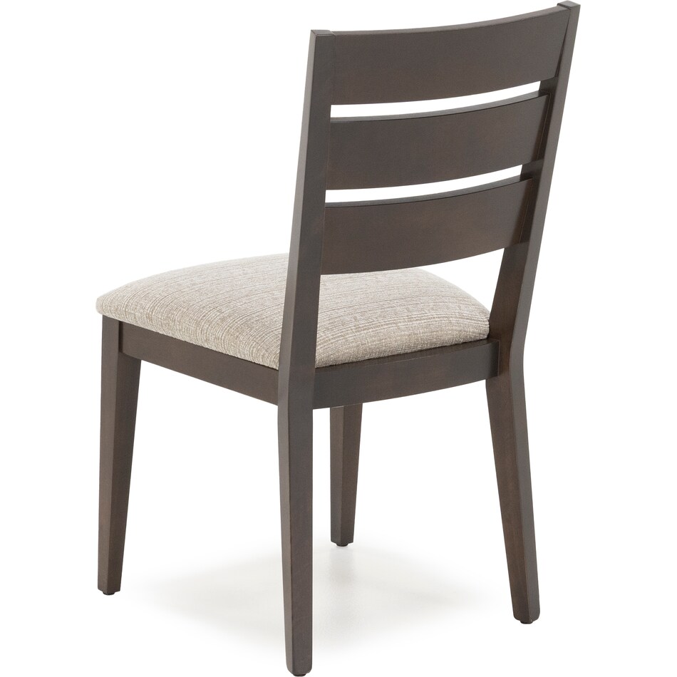 canadel brown inch standard seat height side chair   