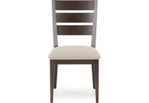 canadel brown inch standard seat height side chair   