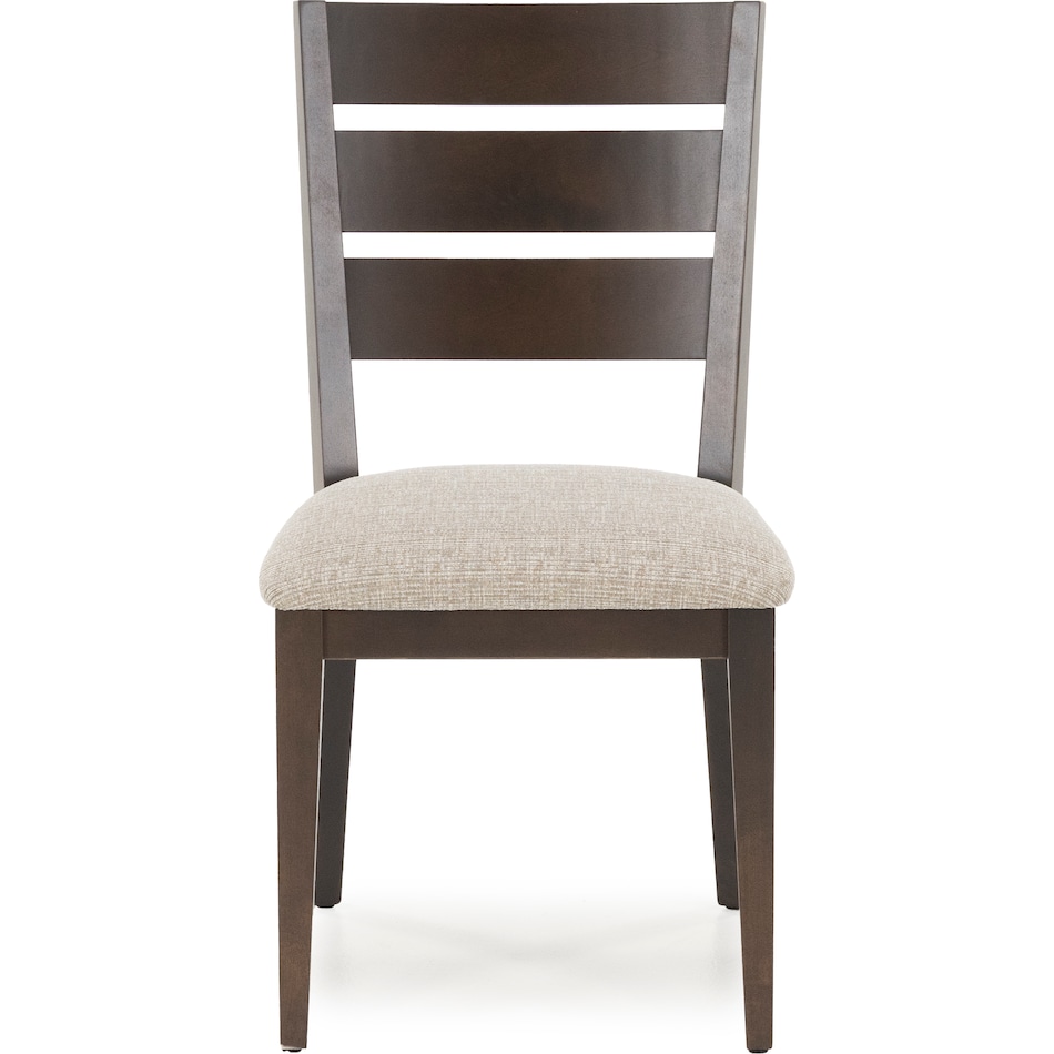 canadel brown inch standard seat height side chair   