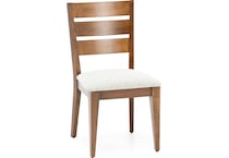 canadel brown inch standard seat height side chair   