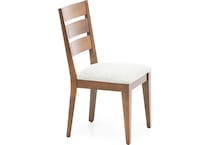 canadel brown inch standard seat height side chair   