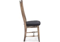 canadel brown inch standard seat height side chair   