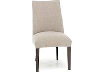 canadel brown inch standard seat height side chair   