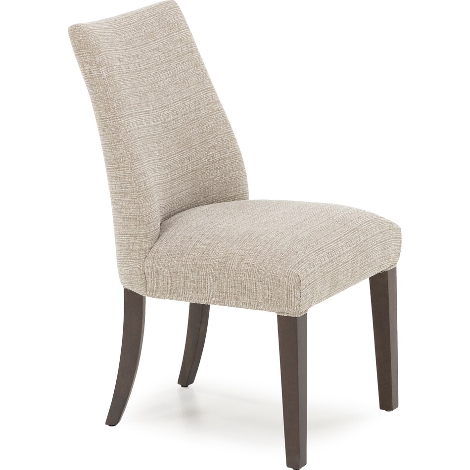 canadel brown inch standard seat height side chair   