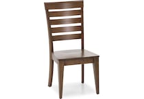 canadel brown inch standard seat height side chair   