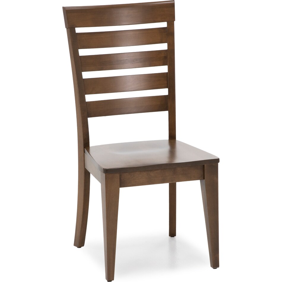 canadel brown inch standard seat height side chair   