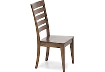 canadel brown inch standard seat height side chair   