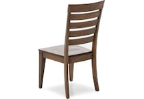 canadel brown inch standard seat height side chair   