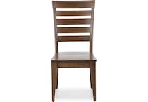 canadel brown inch standard seat height side chair   