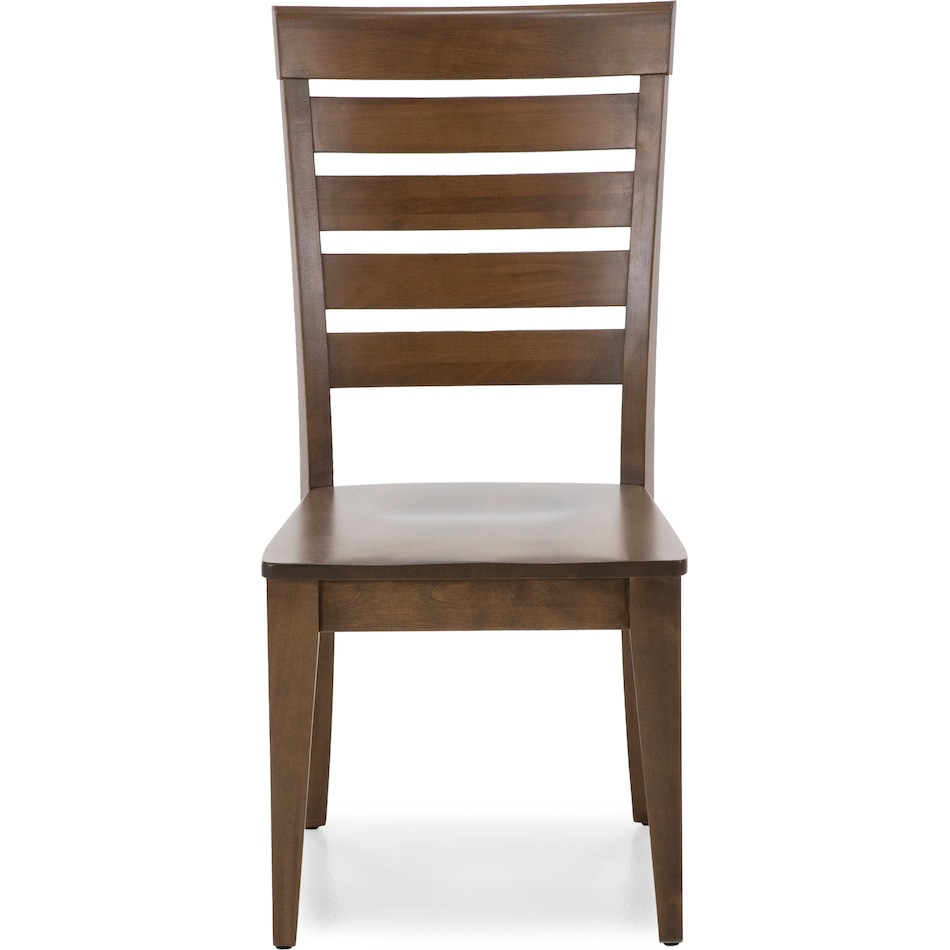 canadel brown inch standard seat height side chair   