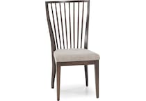 canadel brown inch standard seat height side chair   