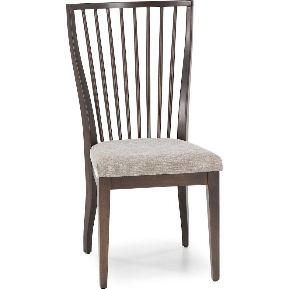 canadel brown inch standard seat height side chair   