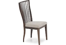 canadel brown inch standard seat height side chair   