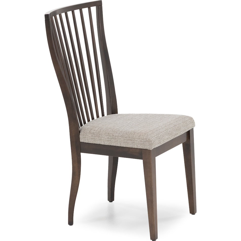 canadel brown inch standard seat height side chair   