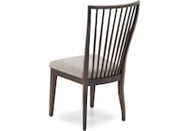 canadel brown inch standard seat height side chair   