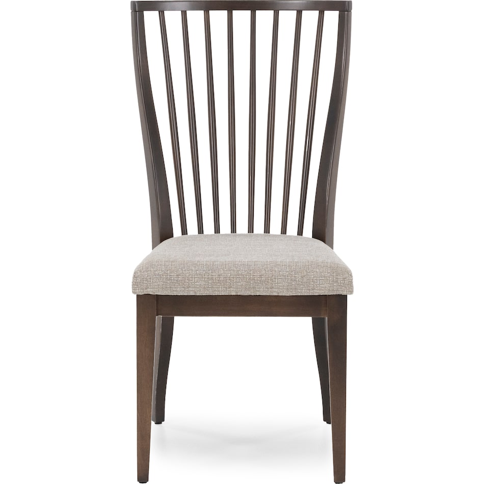 canadel brown inch standard seat height side chair   