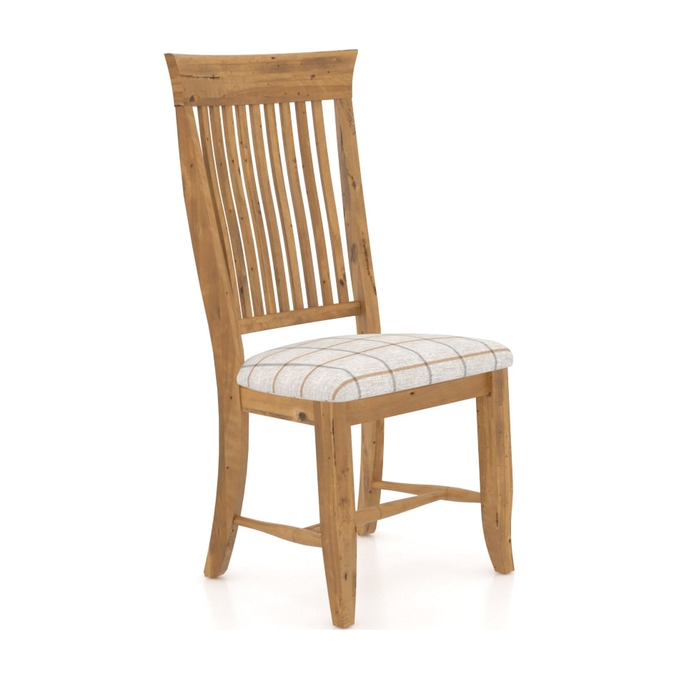 canadel brown inch standard seat height side chair   