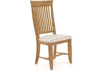 canadel brown inch standard seat height side chair   