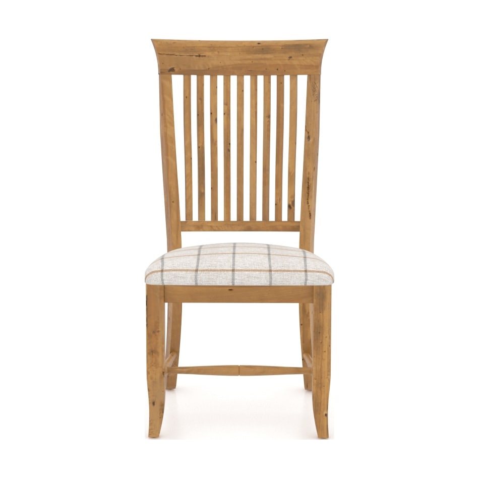 canadel brown inch standard seat height side chair   
