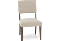canadel brown inch standard seat height side chair   