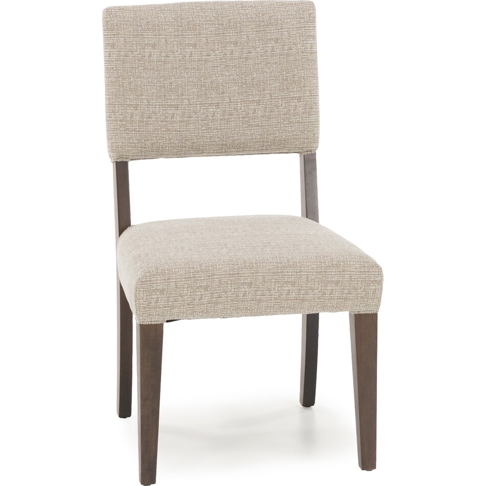 canadel brown inch standard seat height side chair   