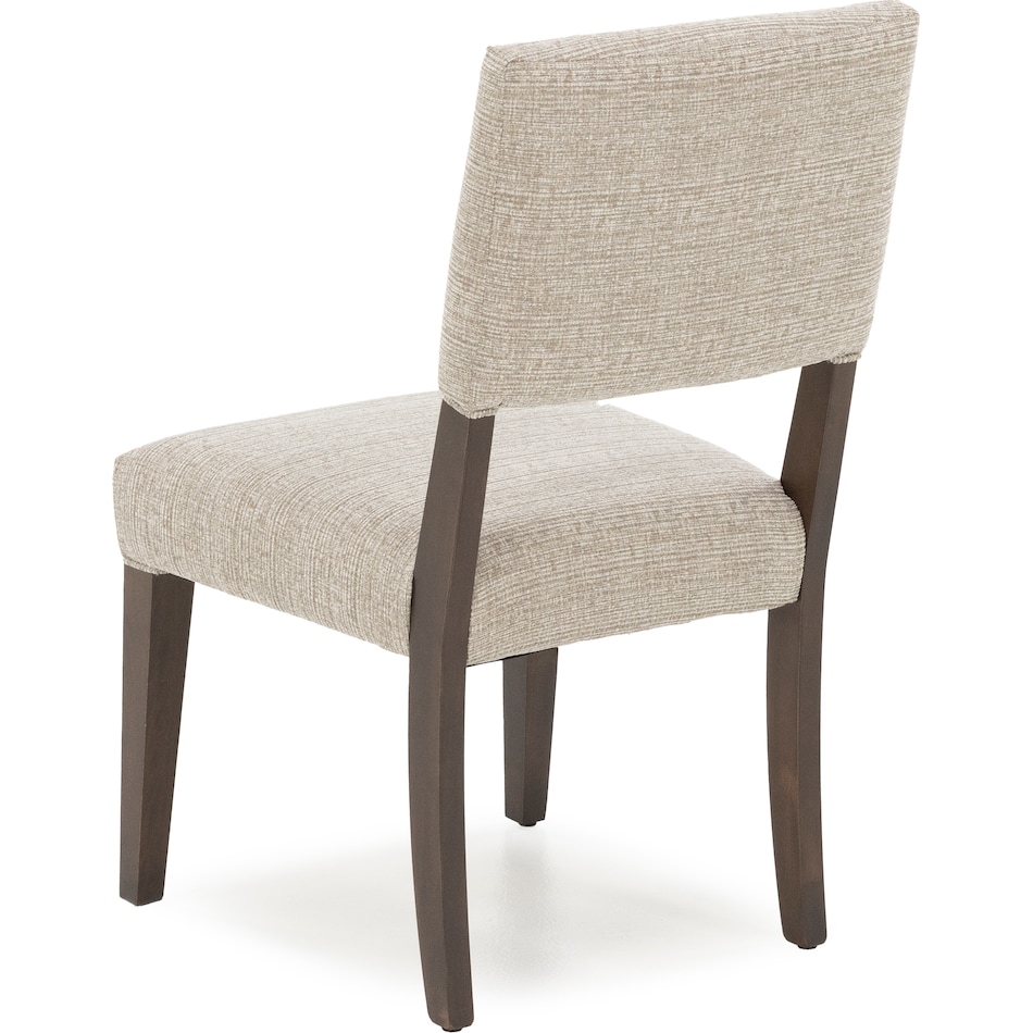 canadel brown inch standard seat height side chair   