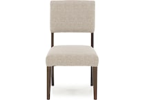 canadel brown inch standard seat height side chair   