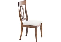 canadel brown inch standard seat height side chair   