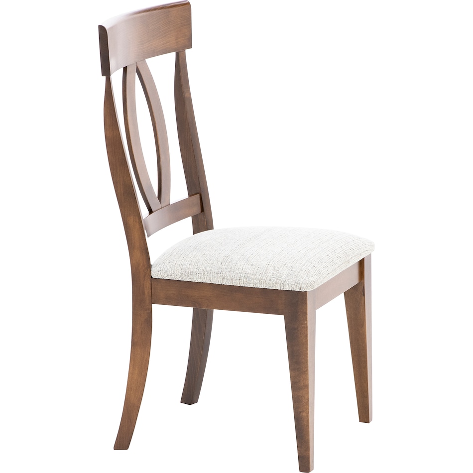canadel brown inch standard seat height side chair   