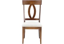 canadel brown inch standard seat height side chair   