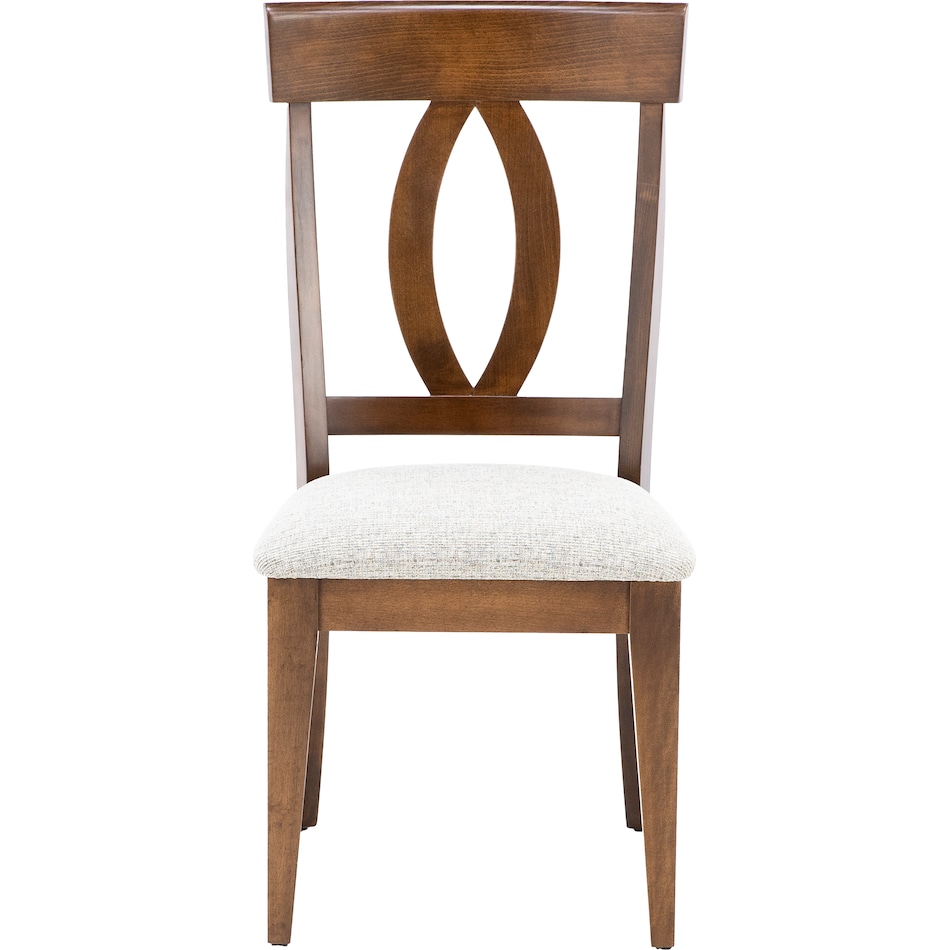 canadel brown inch standard seat height side chair   