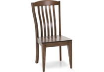 canadel brown inch standard seat height side chair   