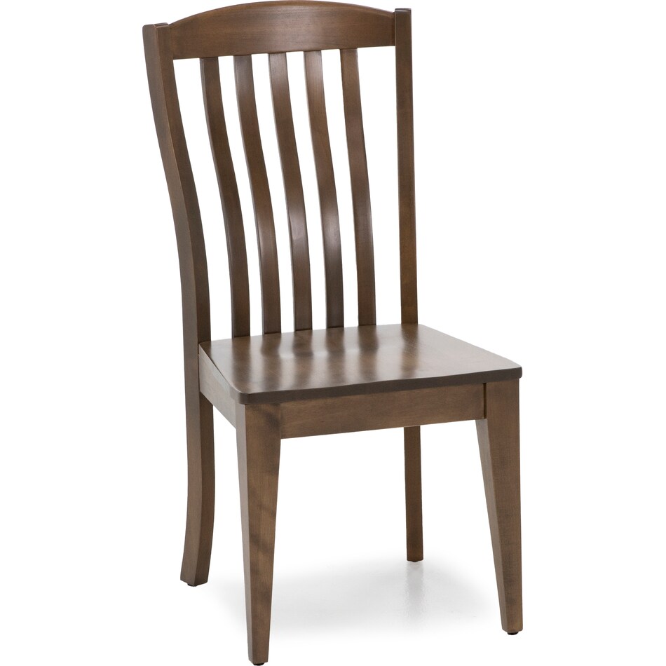 canadel brown inch standard seat height side chair   