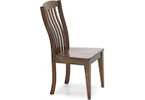 canadel brown inch standard seat height side chair   